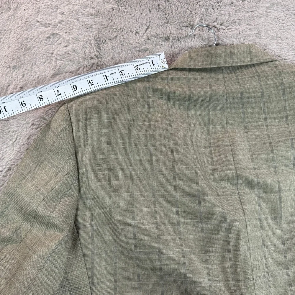 John Nordstrom Plaid Sport Coat Blazer 3 Button‎ Classic Versatile Silk Wood 44R
